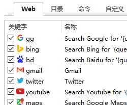 预设关键字